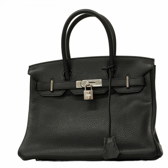 HERMES Handbags - Hermes Hermès Birkin 30 Handbag in Taurillon Clemence Leather, Black, with T ...